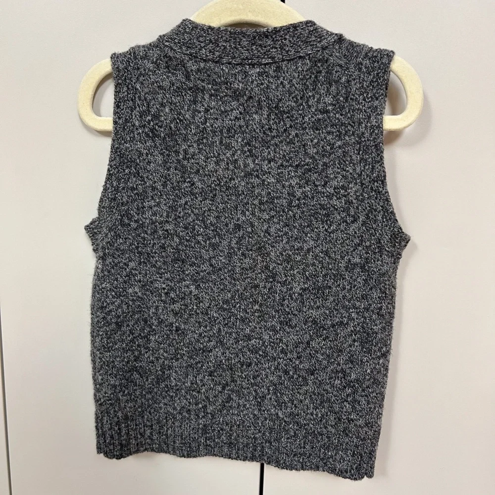 J. CREW Crewcuts 100% Lambs Wool Vest Boys Grey – sz 2, classic, preppy
